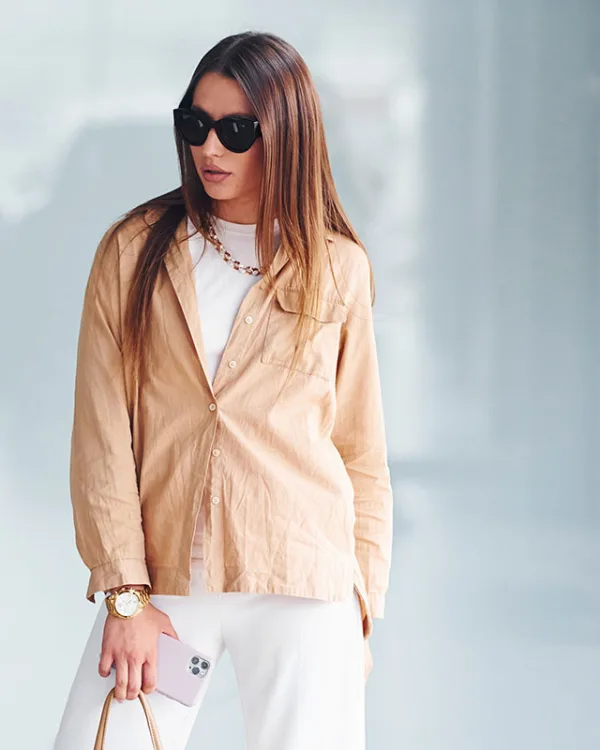 Pantalón de corte moderno de la nueva colección de moda femenina de Tisess